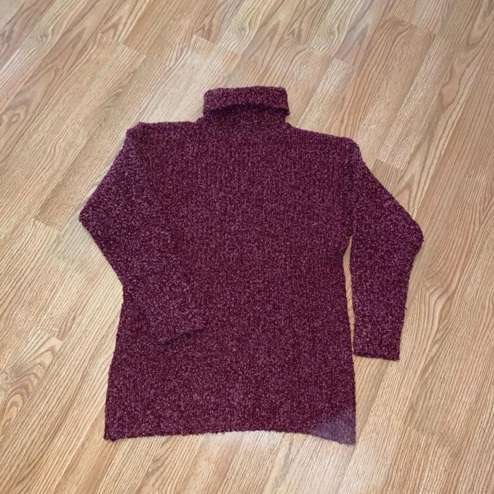 Cozy Maroon Turtleneck Sweater